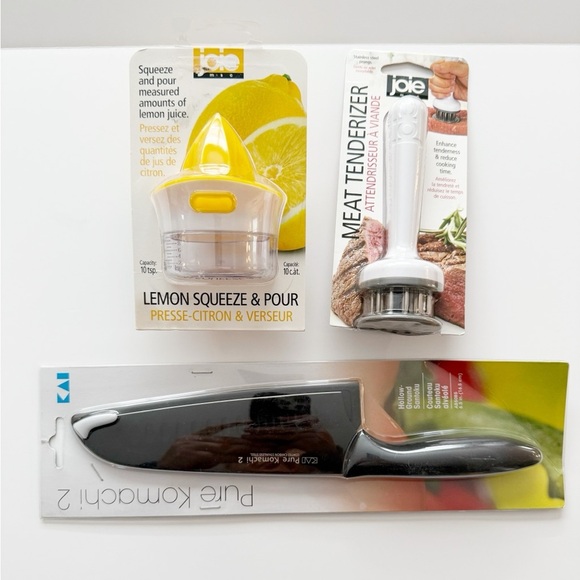 NWT Kitchen bundle! Joie citrus, joie meat tenderizer and Kai Komachi knife - Picture 5 of 5